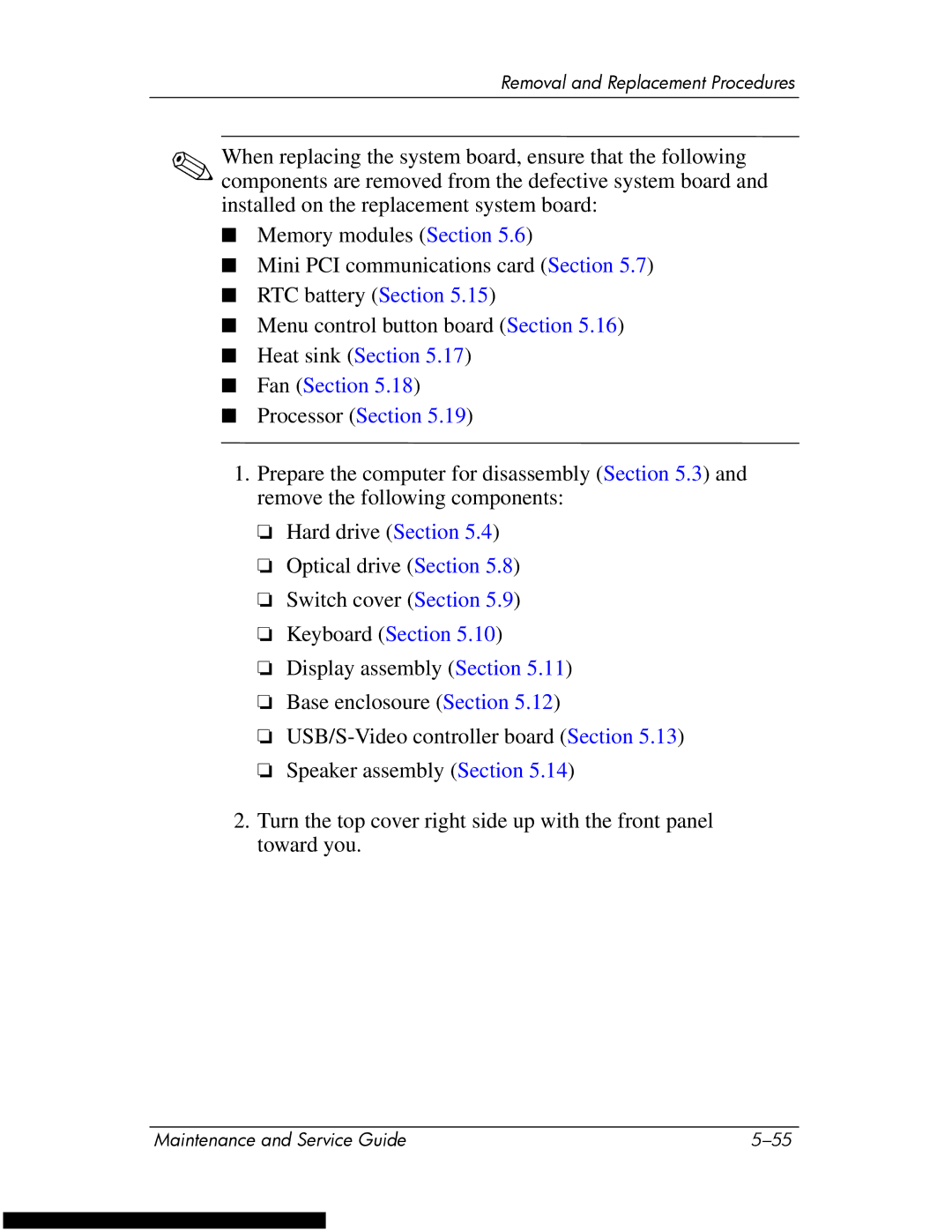 HP DV1270 manual Fan Section 