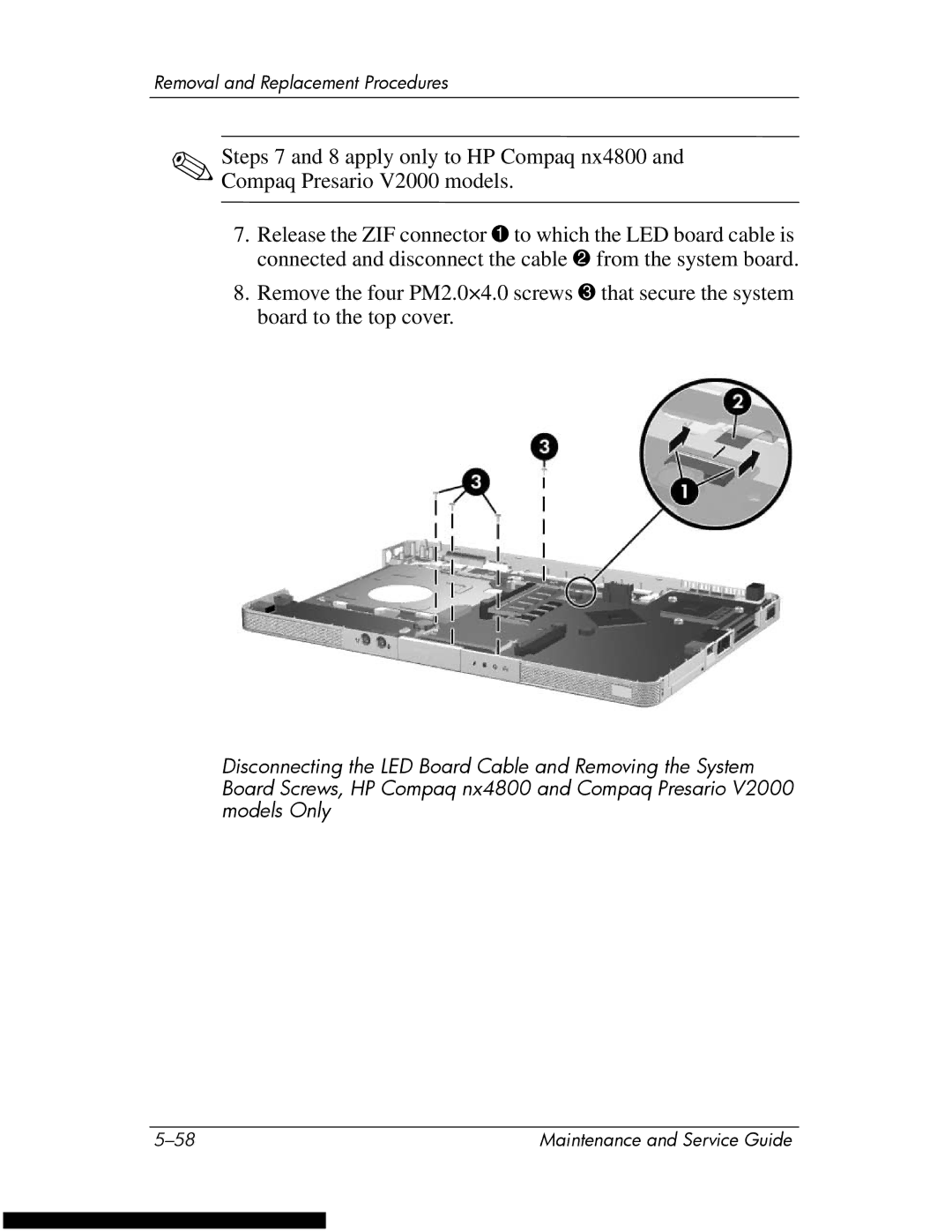 HP DV1270 manual Removal and Replacement Procedures 