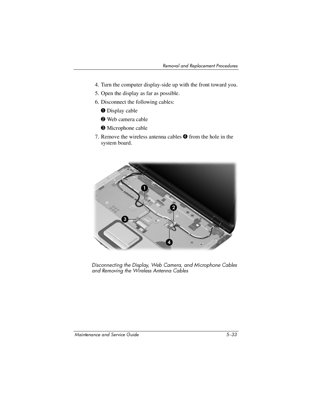 HP dv2000 dv2000 manual Removal and Replacement Procedures 