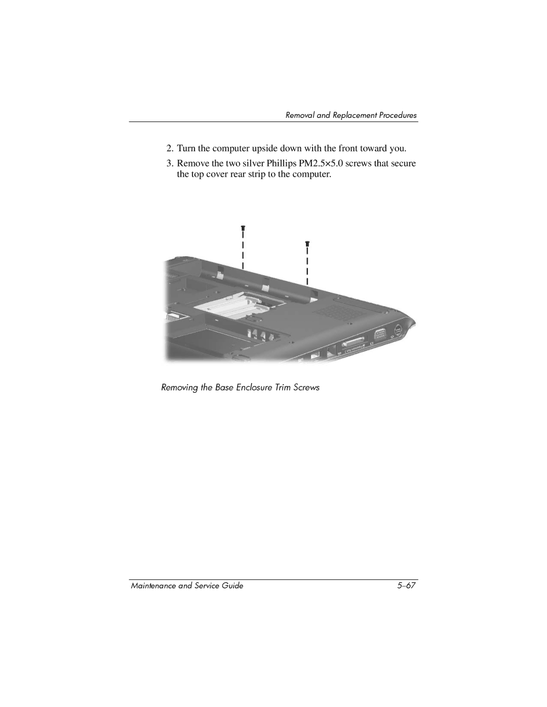 HP dv2000 dv2000 manual Removing the Base Enclosure Trim Screws 