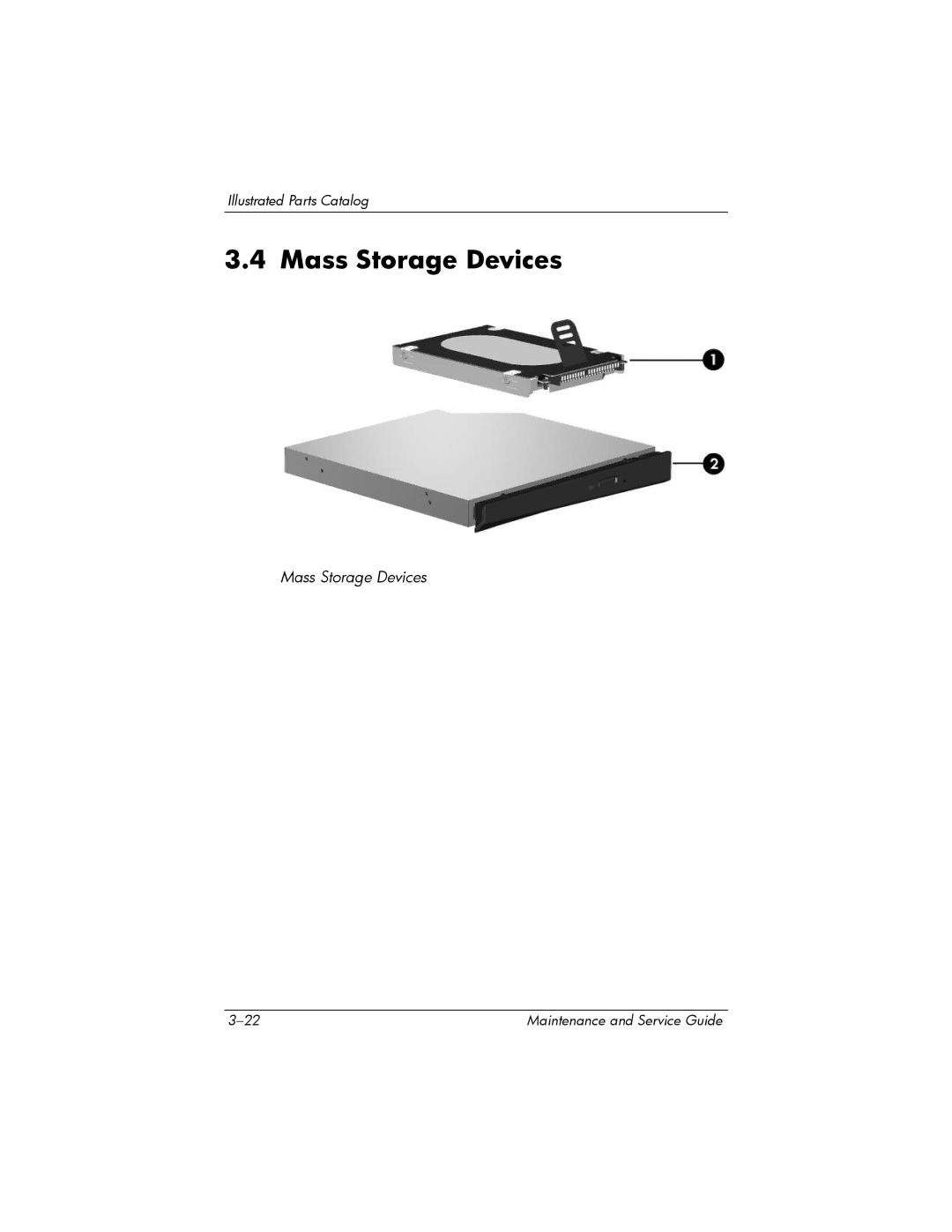 HP dv2000 dv2000 manual Mass Storage Devices 