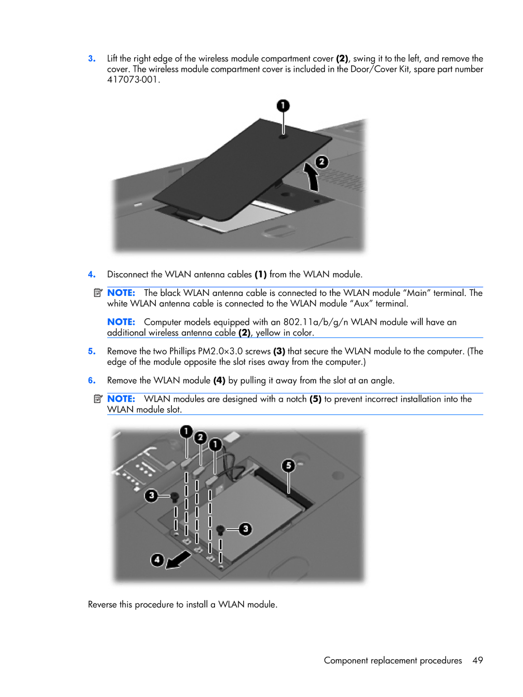 HP DV2500 manual 