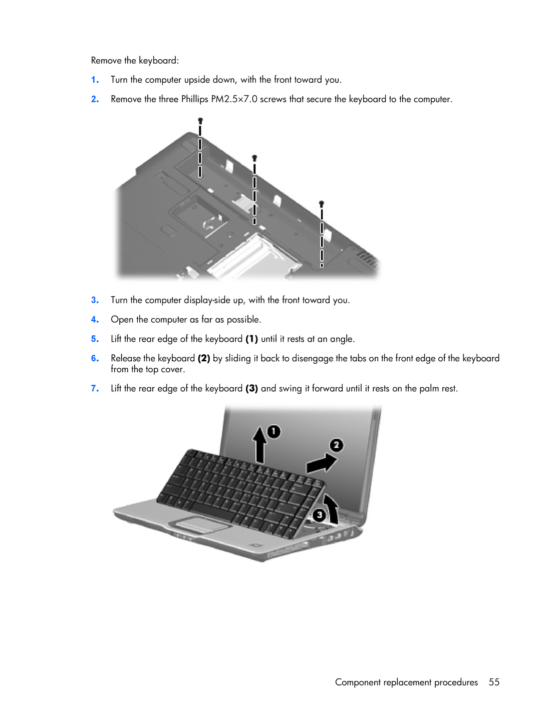 HP DV2500 manual 