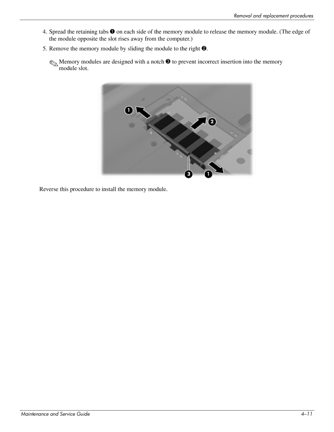 HP DV4 manual Removal and replacement procedures 