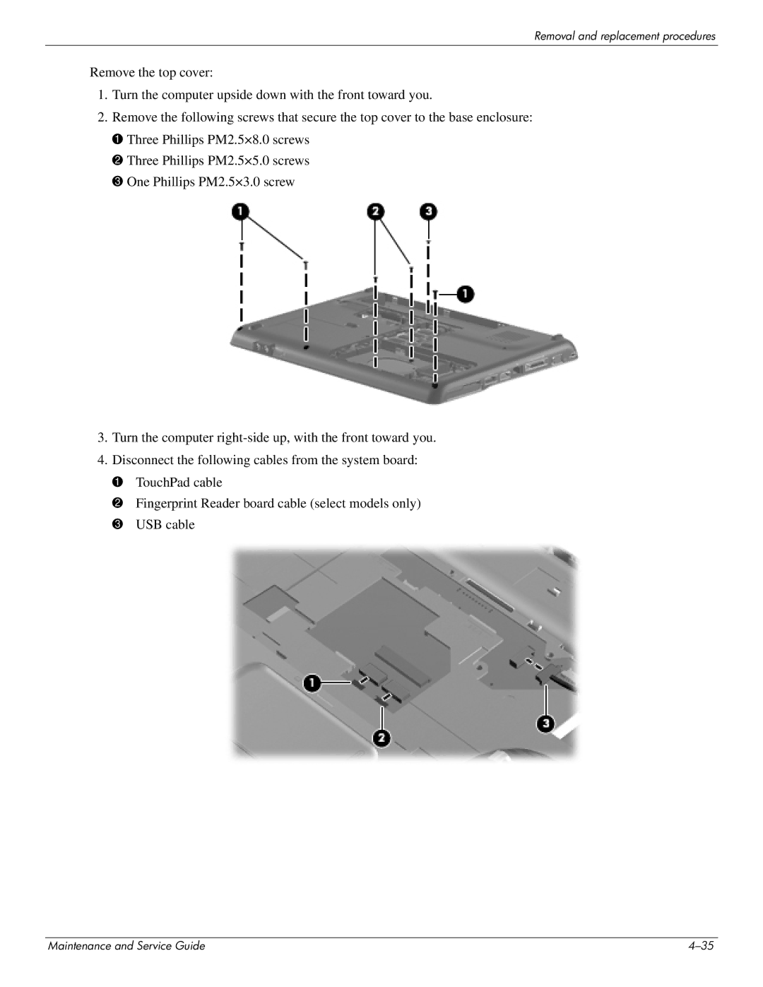 HP DV4 manual Removal and replacement procedures 