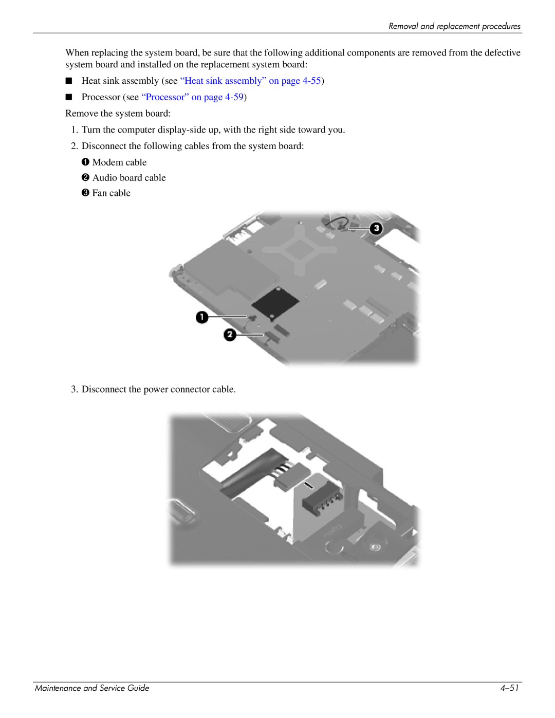 HP DV4 manual Removal and replacement procedures 