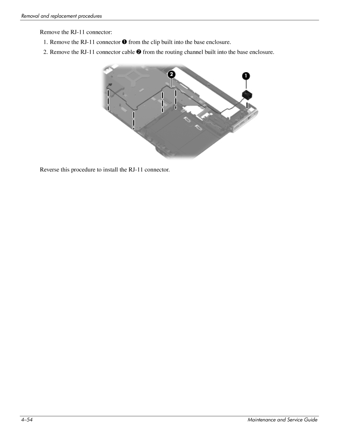 HP DV4 manual Removal and replacement procedures 