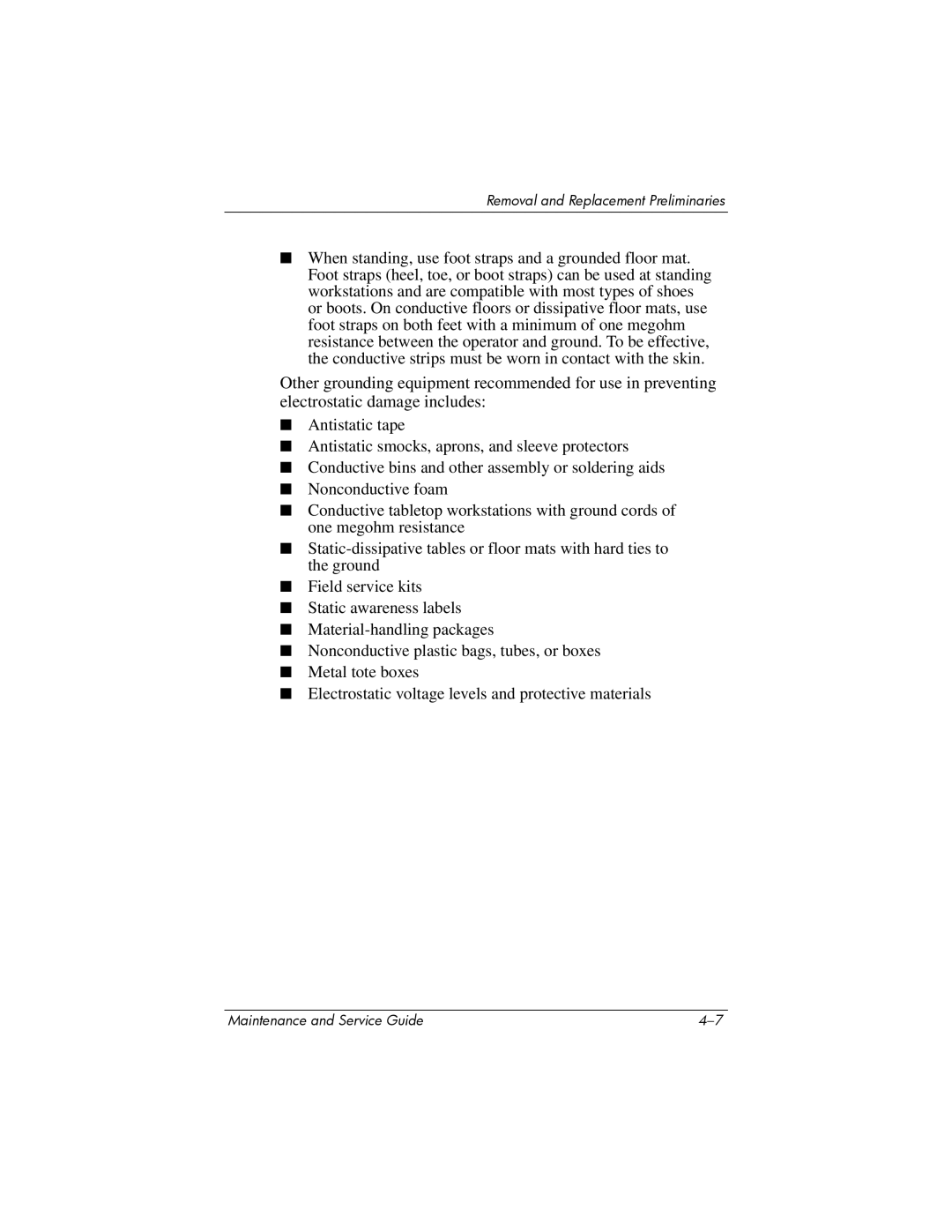 HP dv4000, V4000 manual Removal and Replacement Preliminaries 