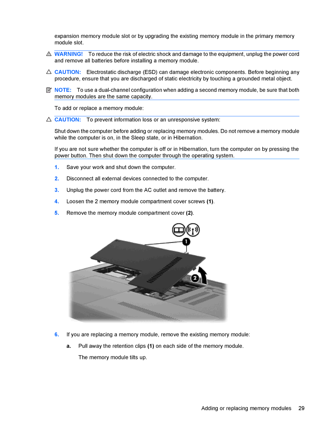 HP DV5-2077CL manual 