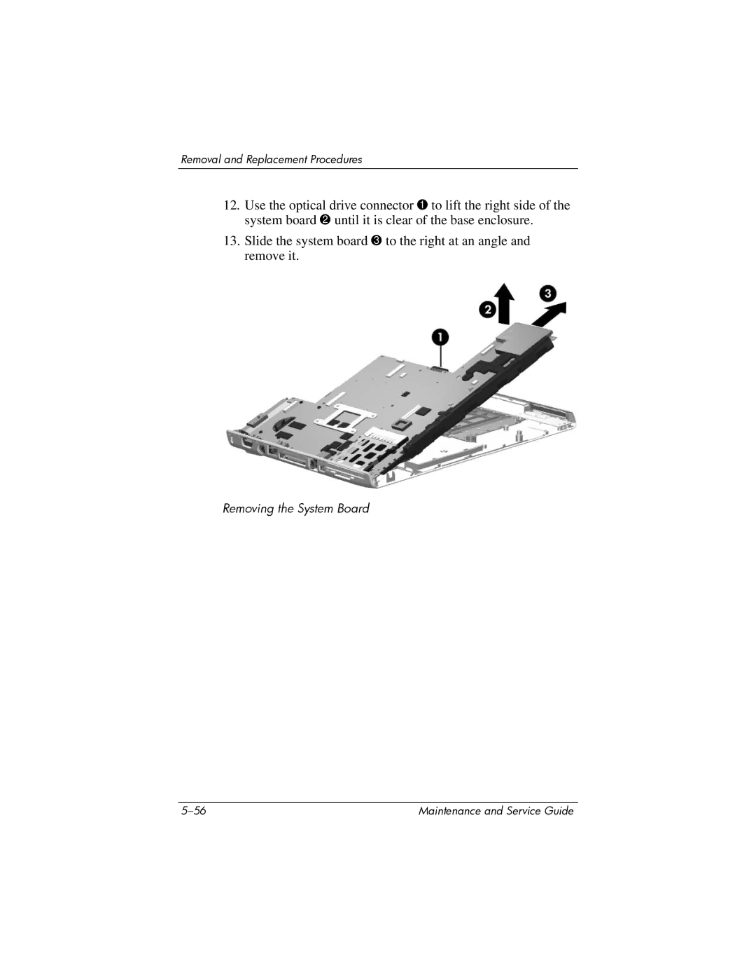 HP dv5000 dv5000 manual Removing the System Board 