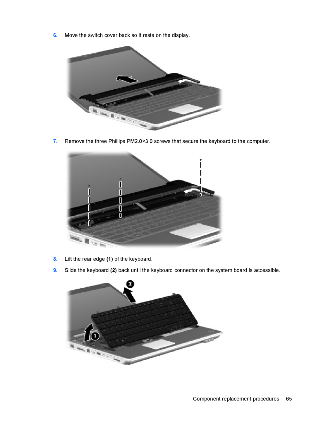 HP DV6 manual 