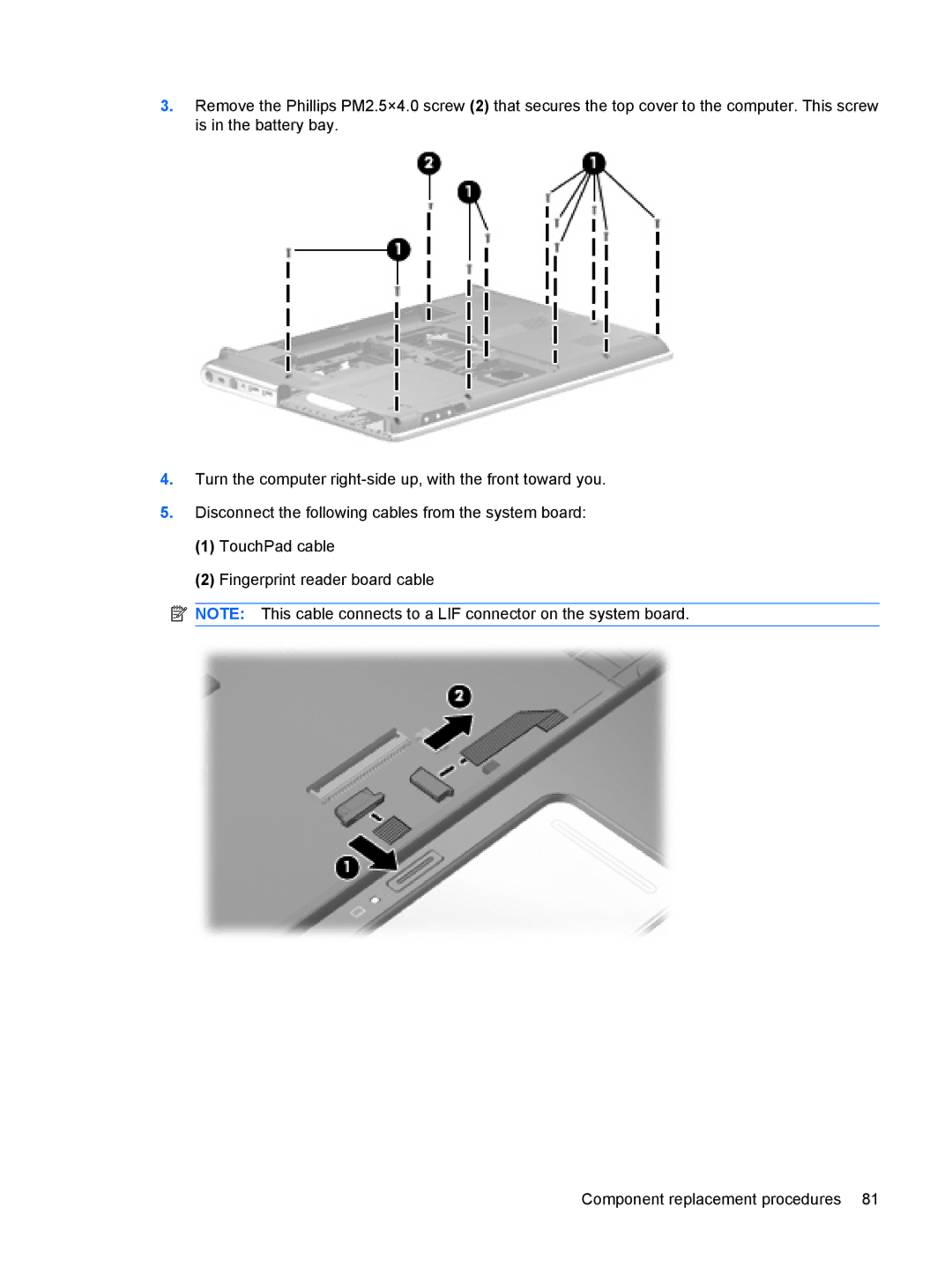 HP DV6 manual 