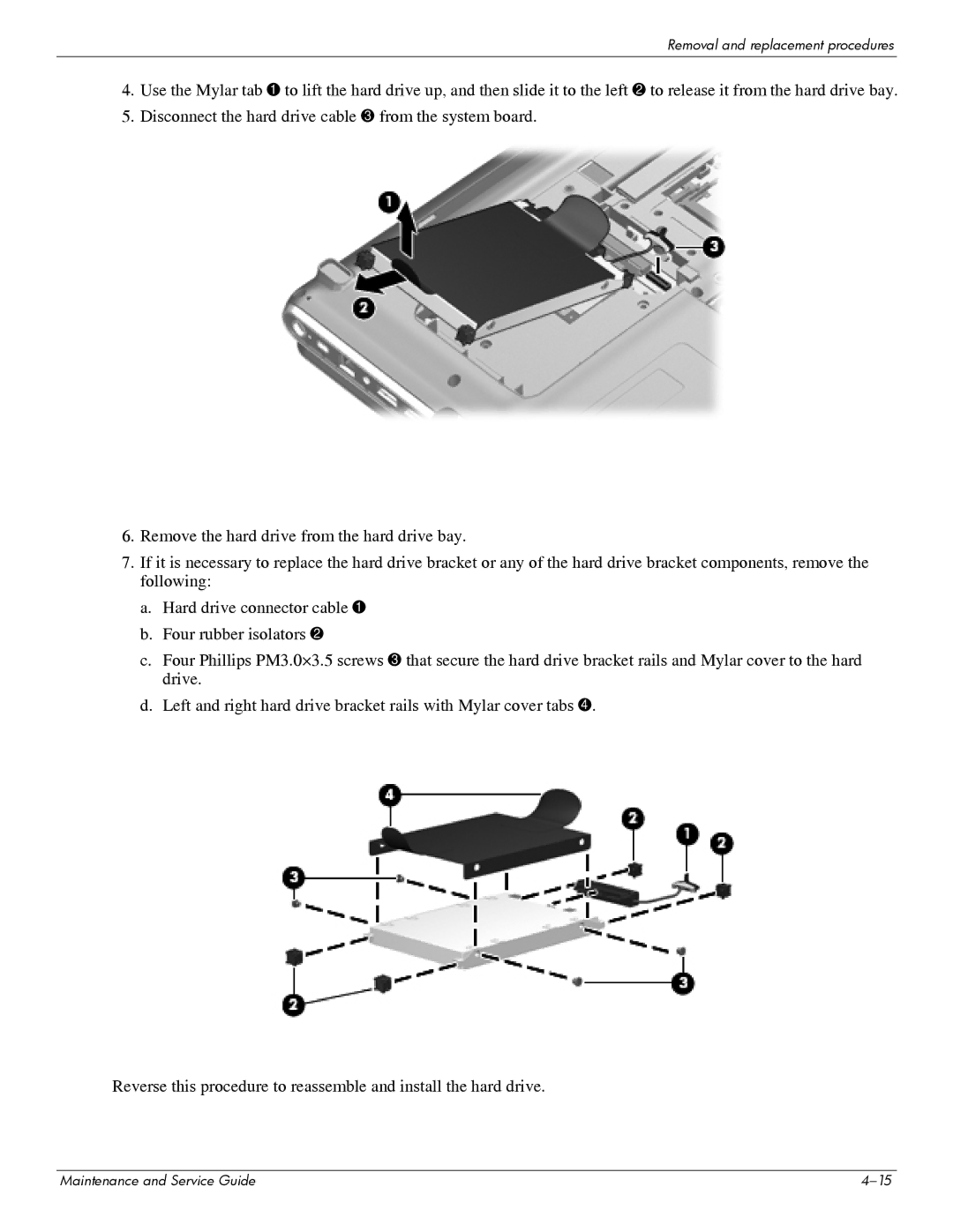 HP DV6 manual Removal and replacement procedures 