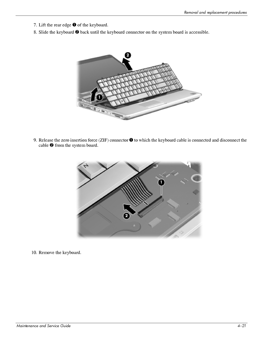 HP DV6 manual Removal and replacement procedures 