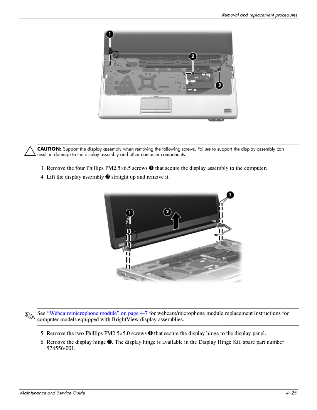 HP DV6 manual Removal and replacement procedures 