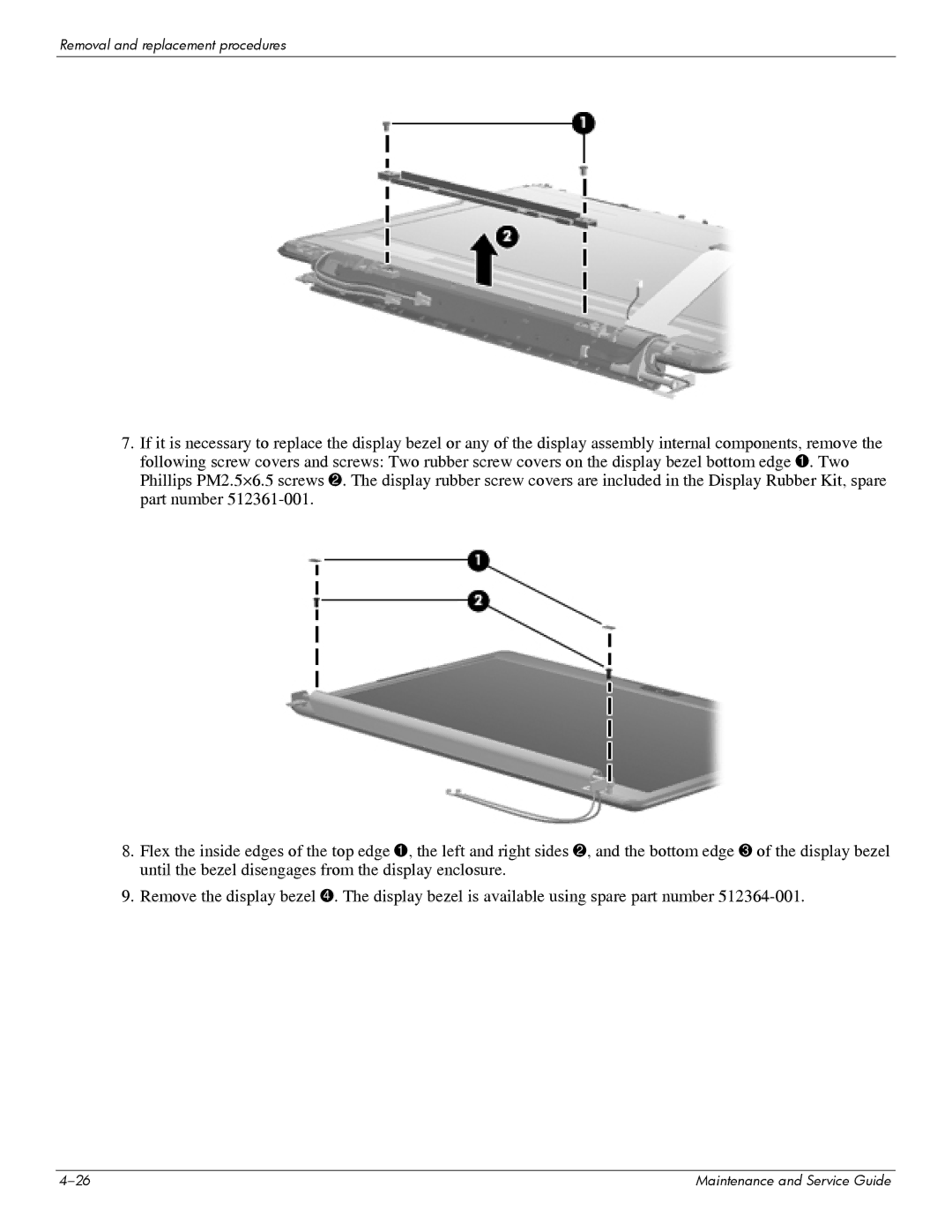 HP DV6 manual Removal and replacement procedures 