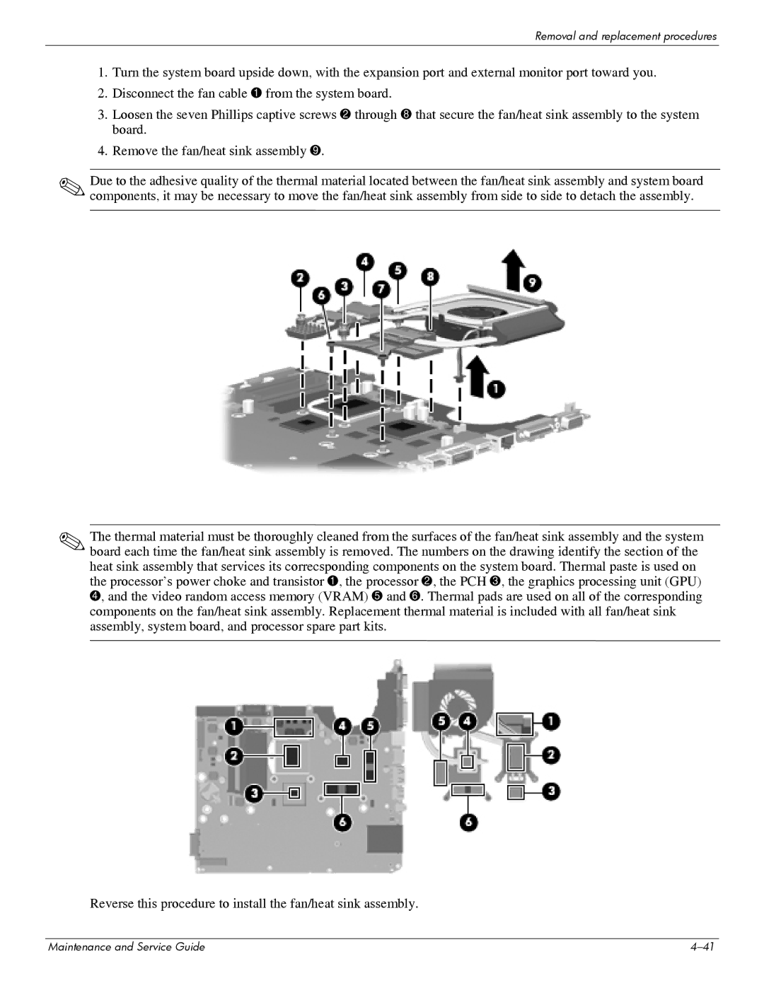 HP DV6 manual Removal and replacement procedures 