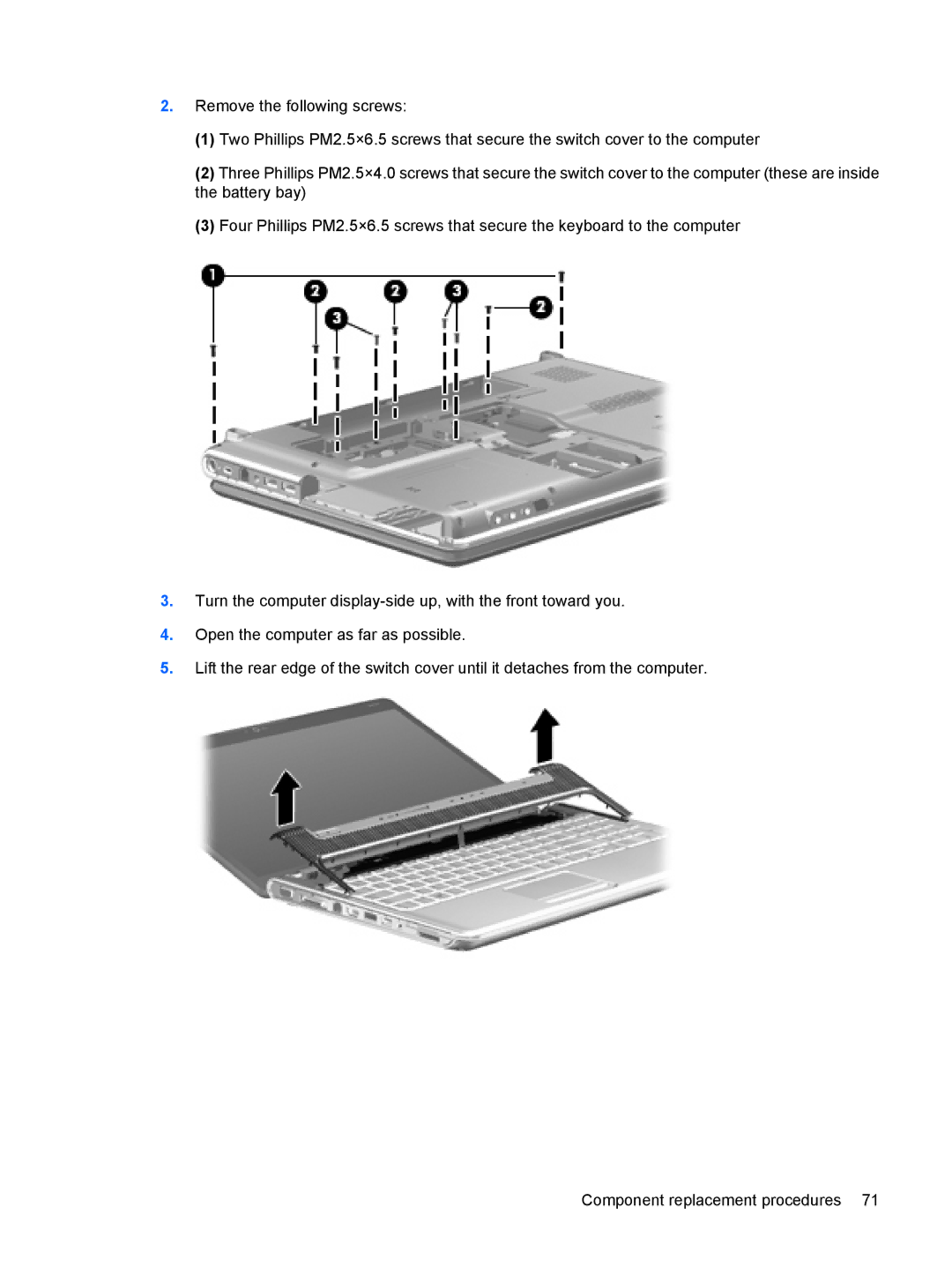 HP DV6 manual 