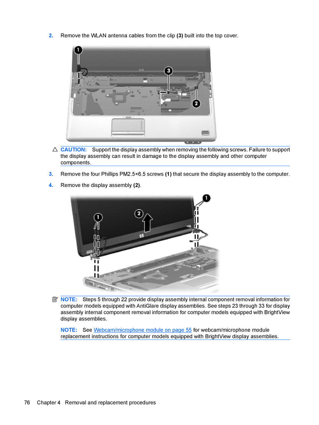 HP DV6 manual 