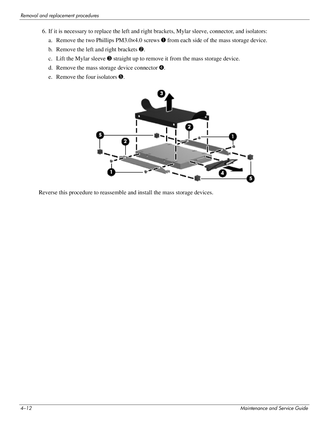 HP DV8 manual Removal and replacement procedures 