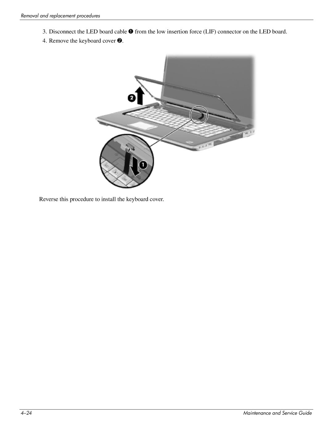 HP DV8 manual Removal and replacement procedures 