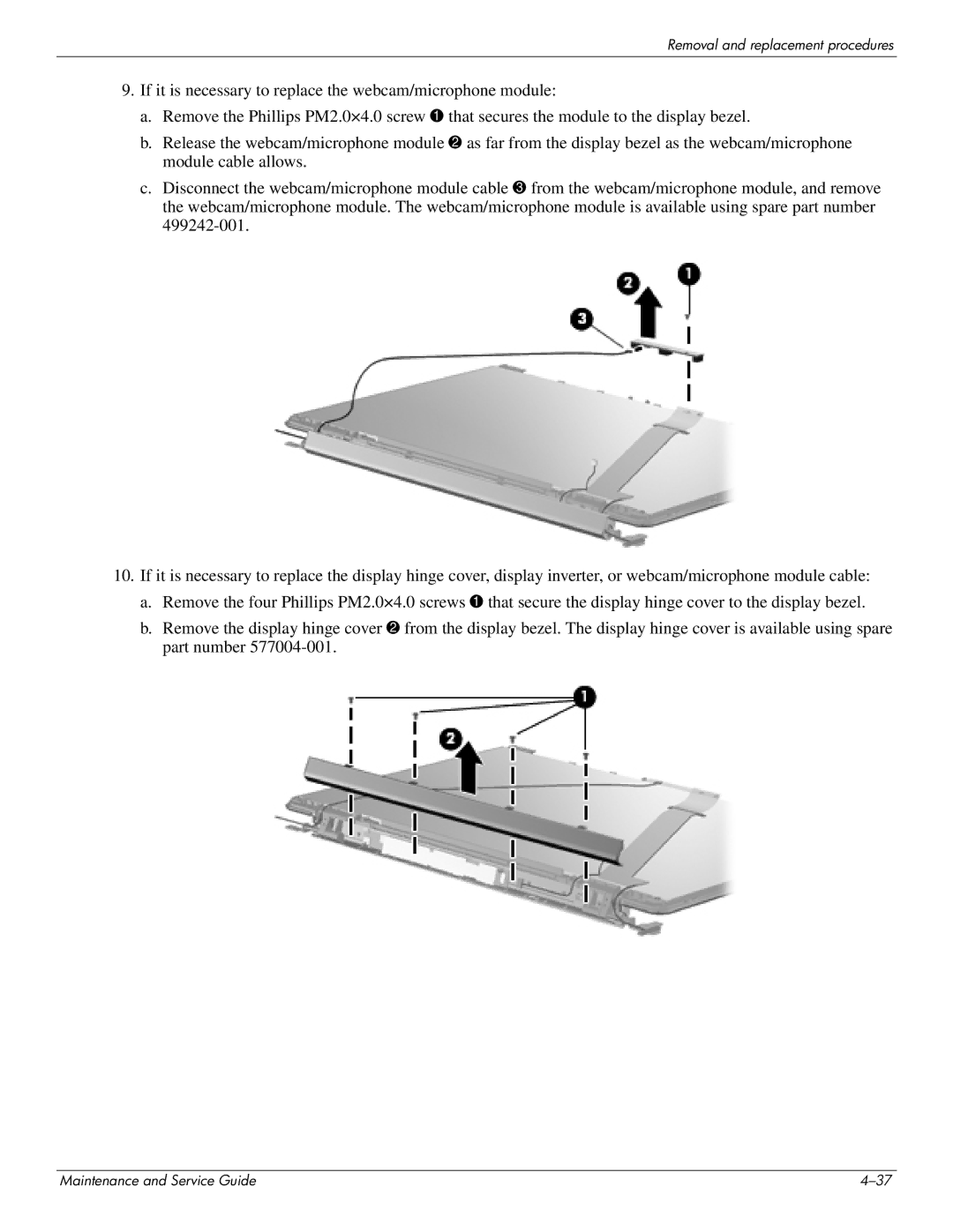 HP DV8 manual Removal and replacement procedures 