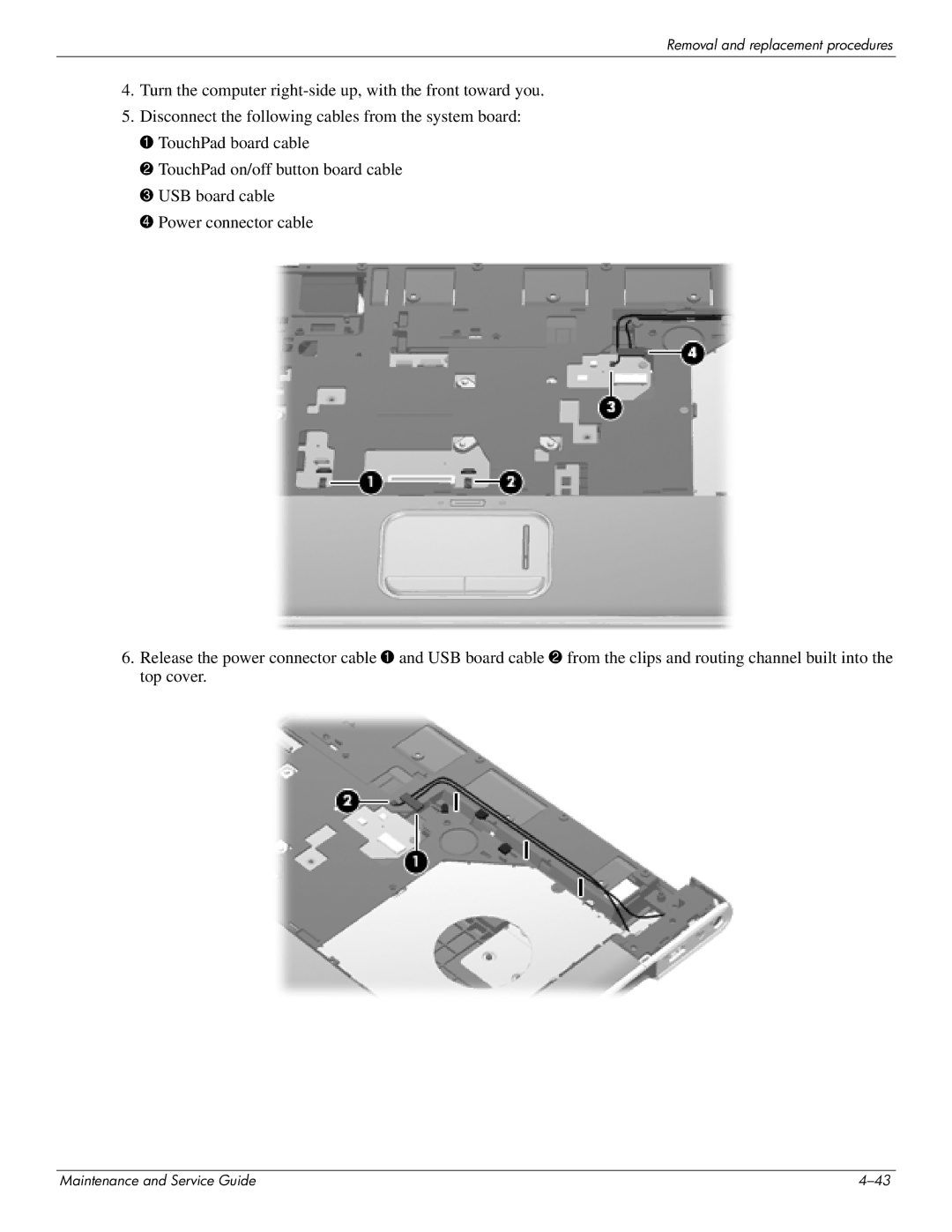 HP DV8 manual Removal and replacement procedures 