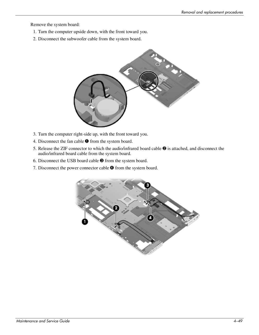 HP DV8 manual Removal and replacement procedures 