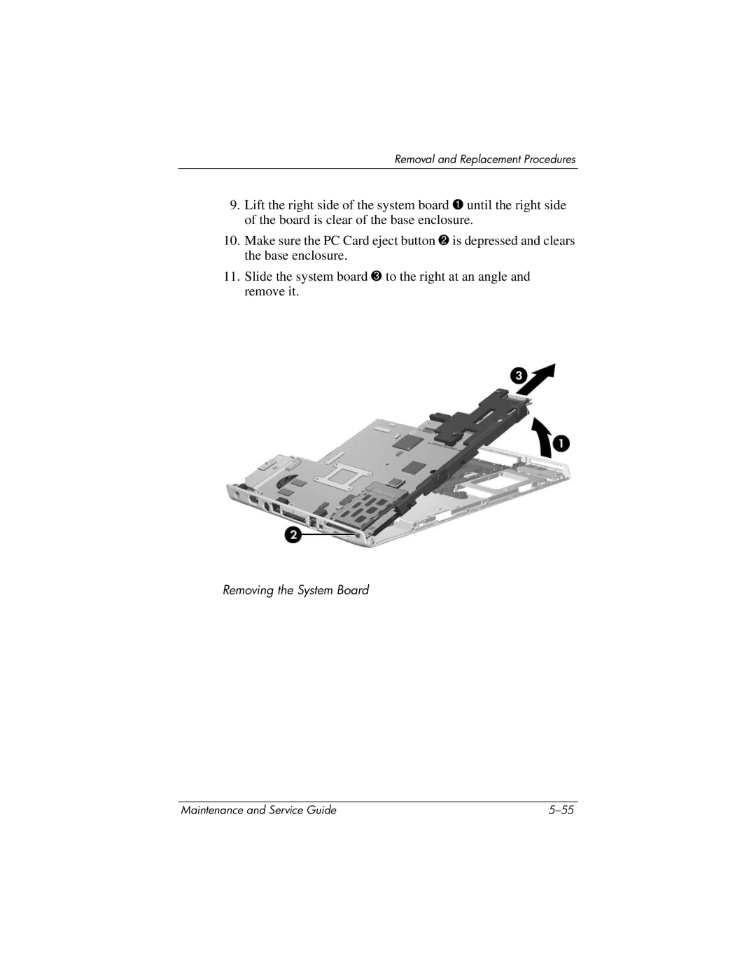 HP DV8200, DV8000 manual Removing the System Board 