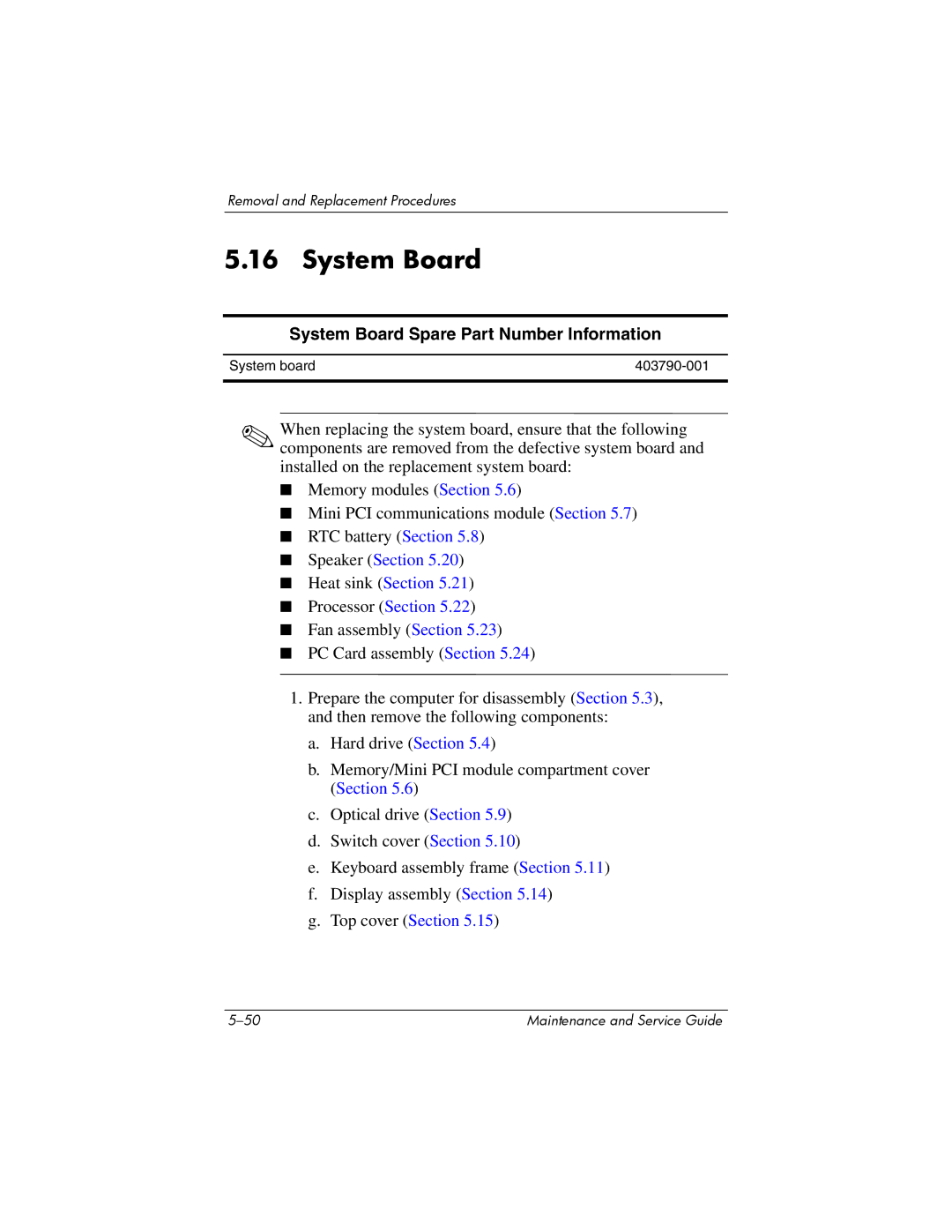 HP dv8000 H3Z14AA manual System Board Spare Part Number Information 