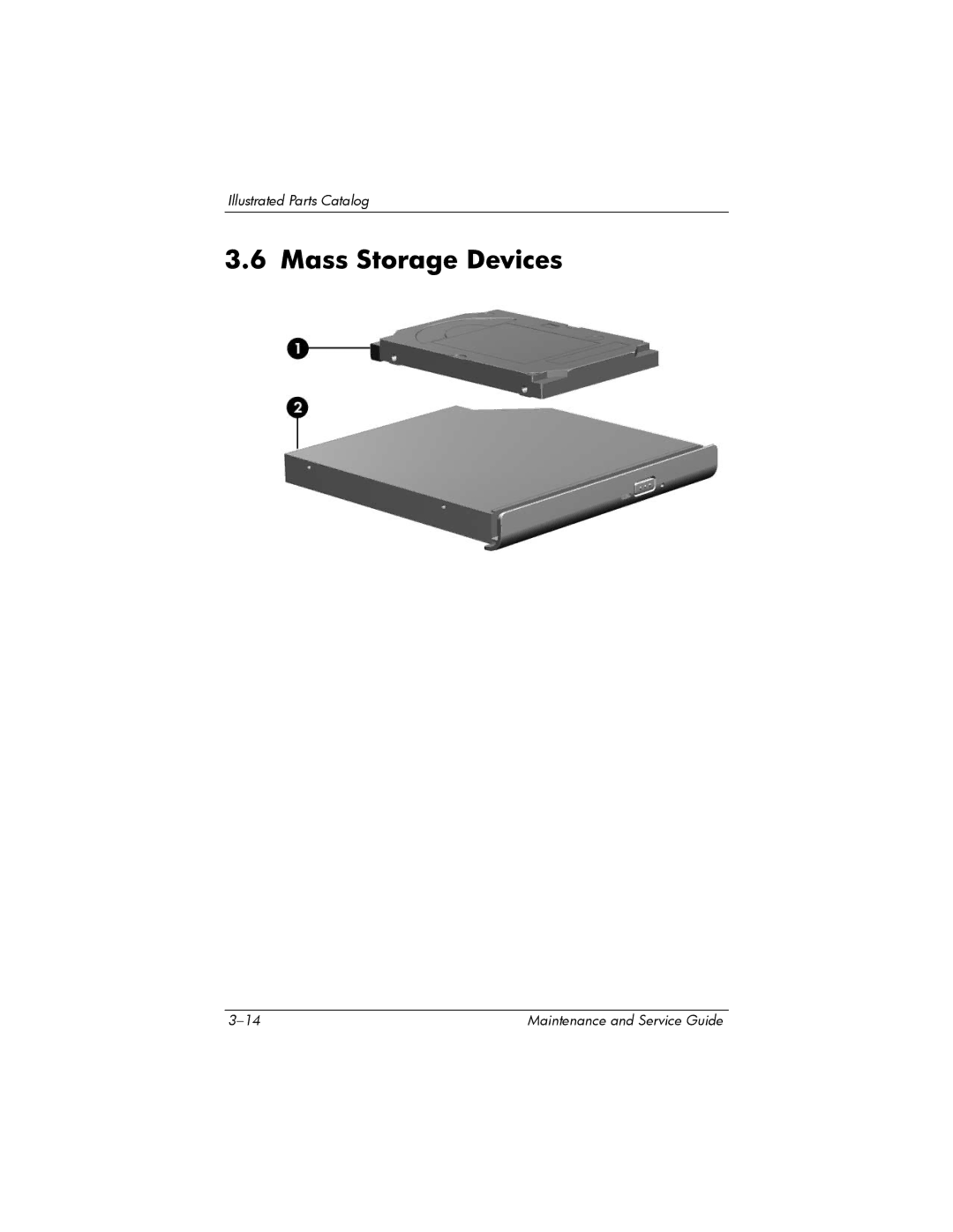 HP dv8000 H3Z14AA manual Mass Storage Devices 