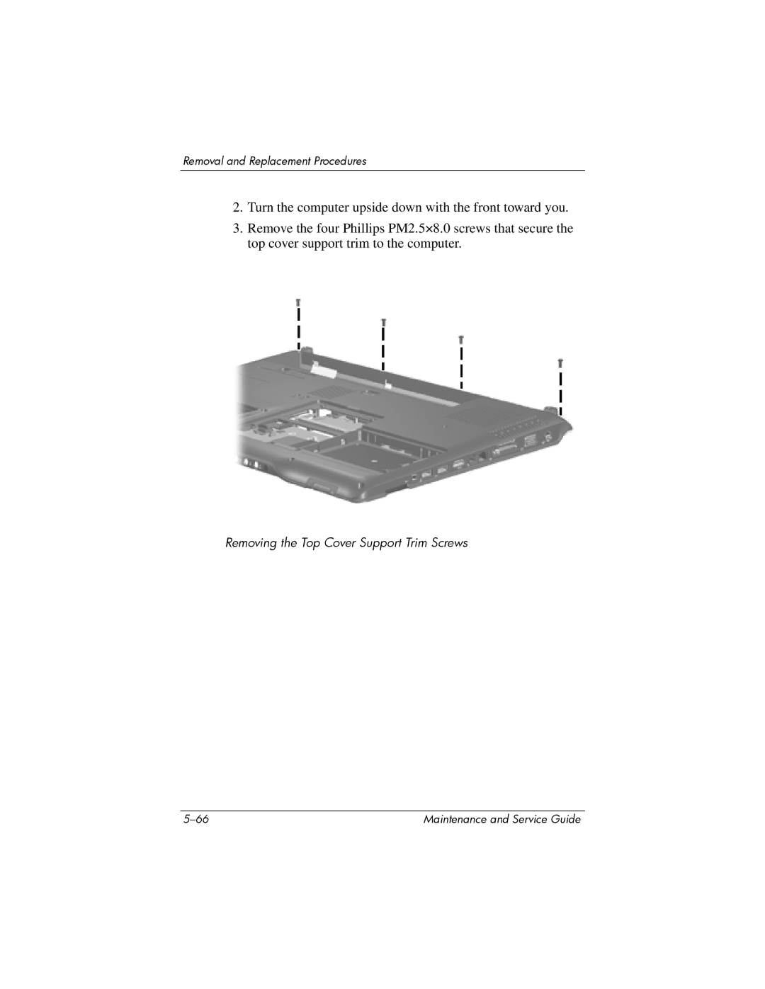 HP dv9000 manual Removing the Top Cover Support Trim Screws 