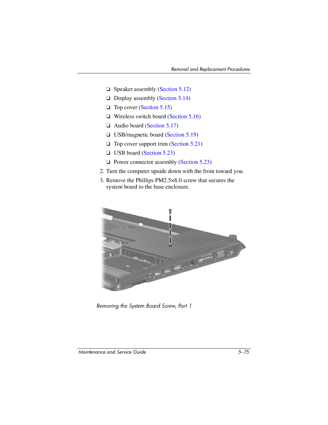 HP dv9000 manual Removing the System Board Screw, Part 