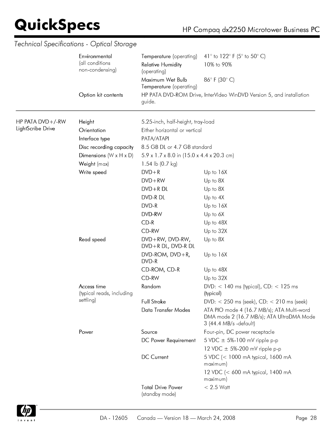 HP DX2250 manual Dvd+Rw, Dvd-Rw, Dvd+R Dl, Dvd-R Dl Dvd-Rom, Dvd+R, Dvd-R Cd-Rom, Cd-R 