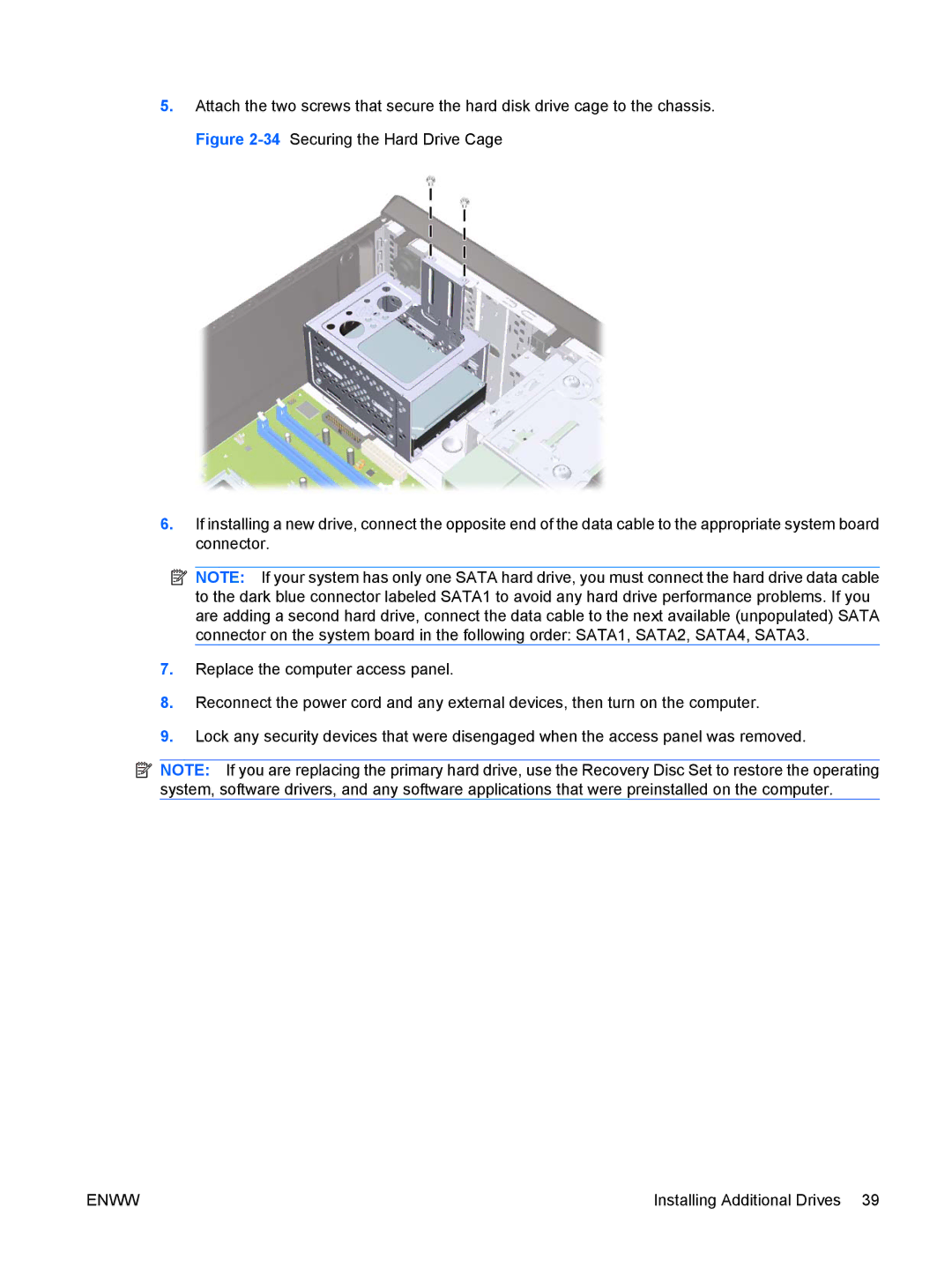 HP dx2420 manual Enww 