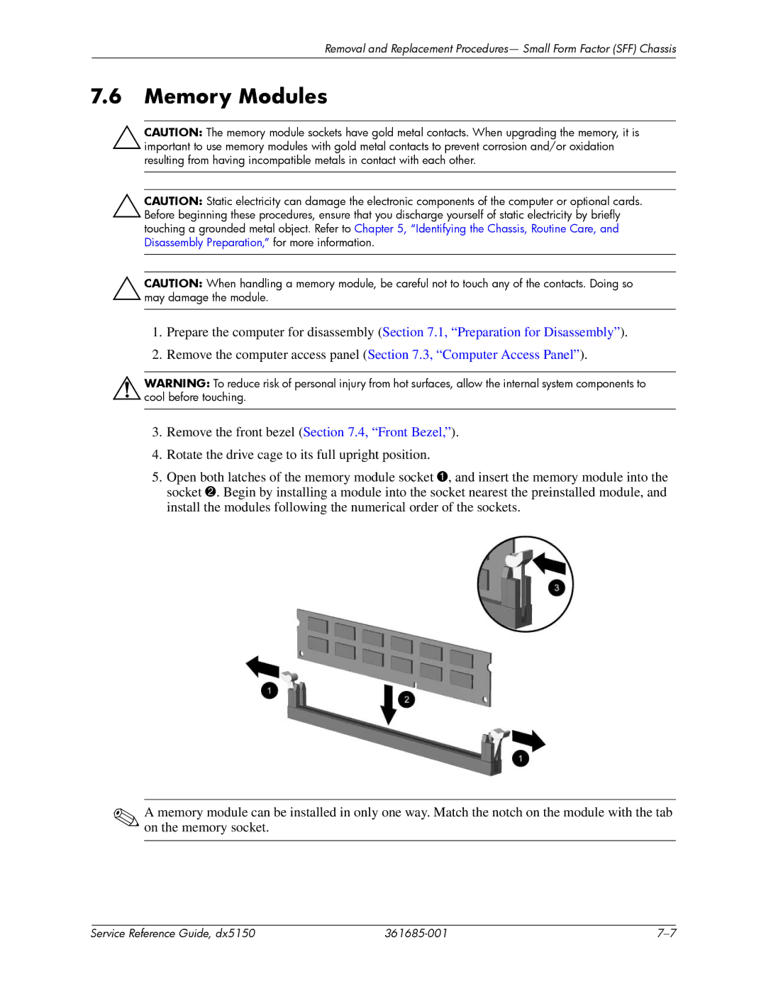 HP dx5150 manual Remove the computer access panel .3, Computer Access Panel 