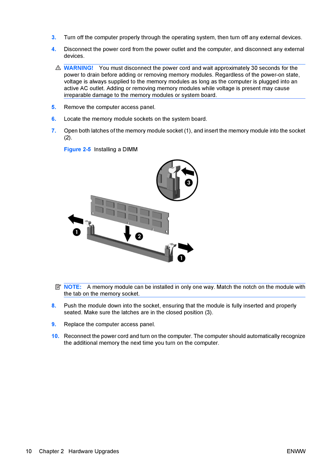 HP dx7400 manual Enww 