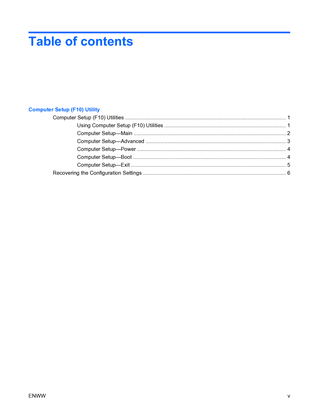 HP DX7500 manual Table of contents 