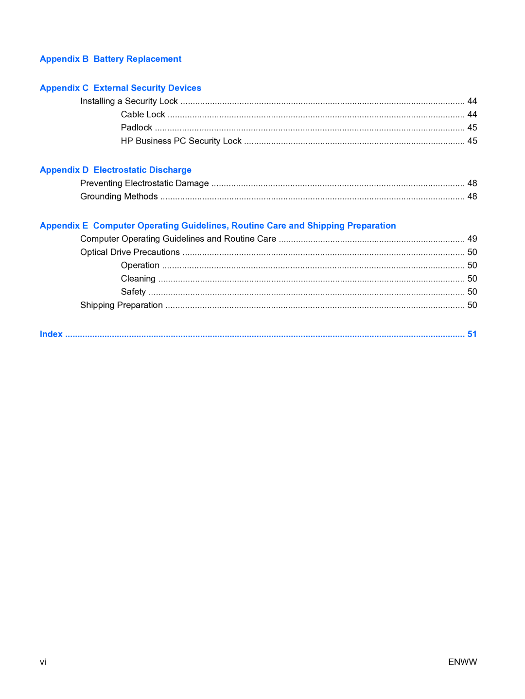 HP DX7500 manual Appendix D Electrostatic Discharge 