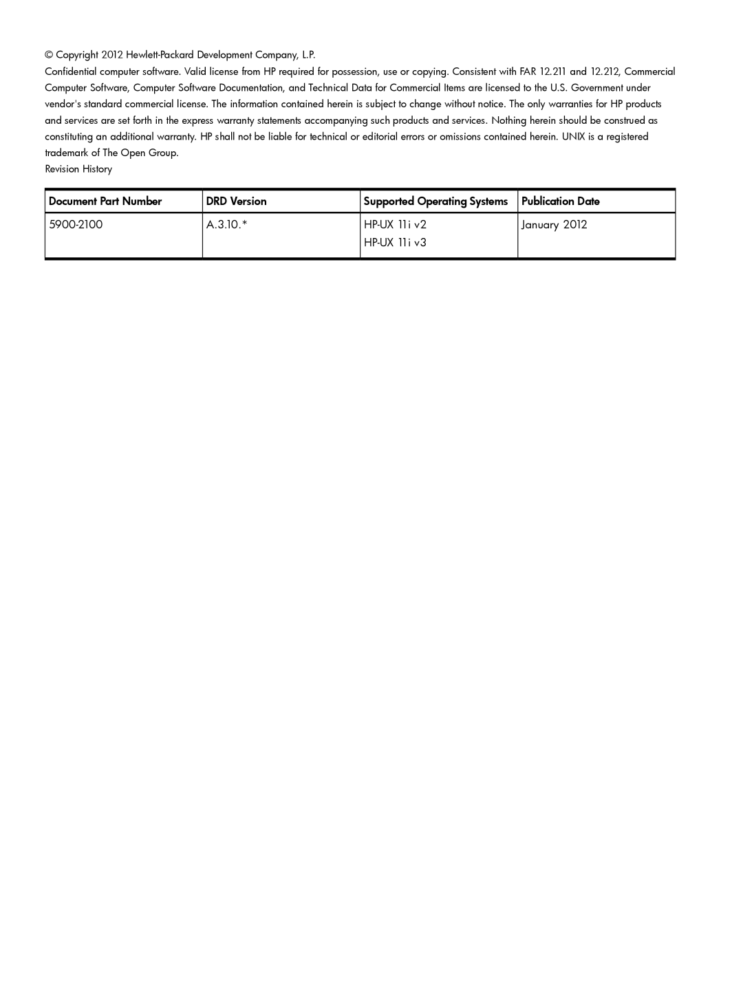 HP Dynamic Root Disk (DRD) manual Document Part Number DRD Version Supported Operating Systems 