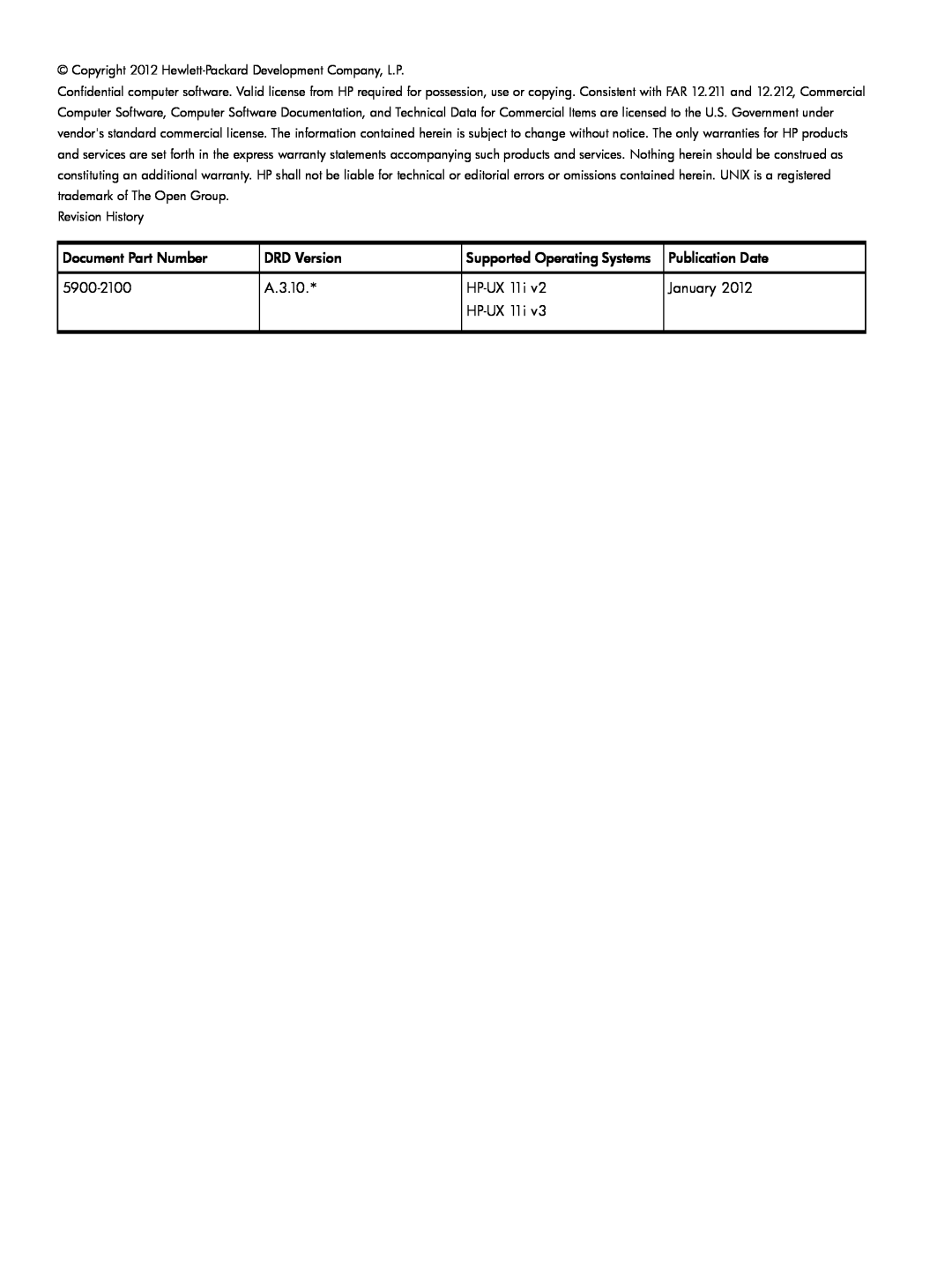 HP Dynamic Root Disk (DRD) manual Copyright 2012 Hewlett-Packard Development Company, L.P 