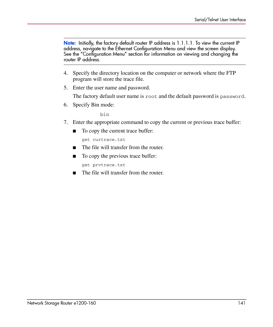 HP e1200-160 manual File will transfer from the router 