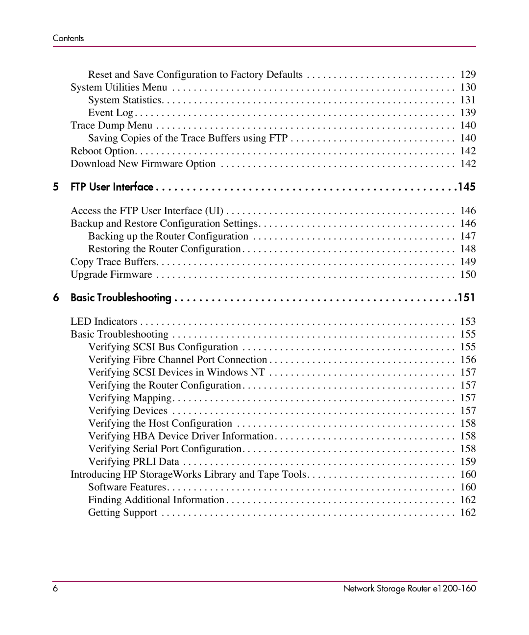 HP e1200-160 manual FTP User Interface 