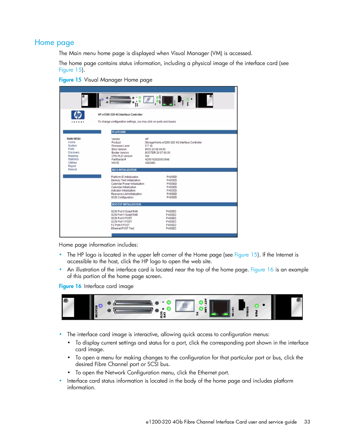 HP E1200-320 manual Home 