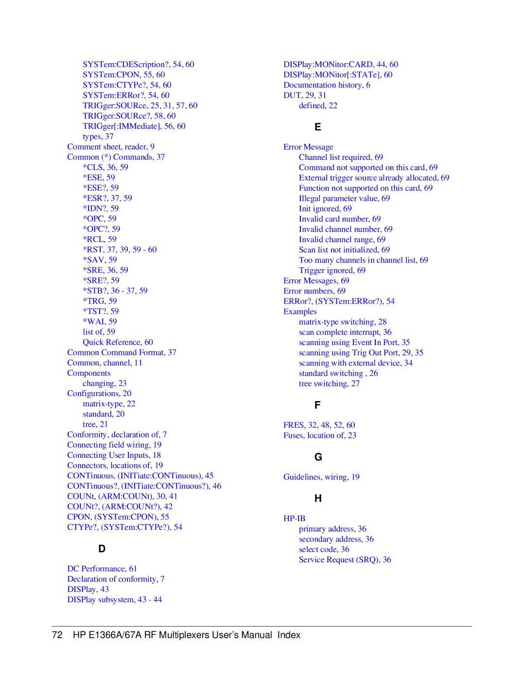 HP E1366A, E1367A manual Hp-Ib 