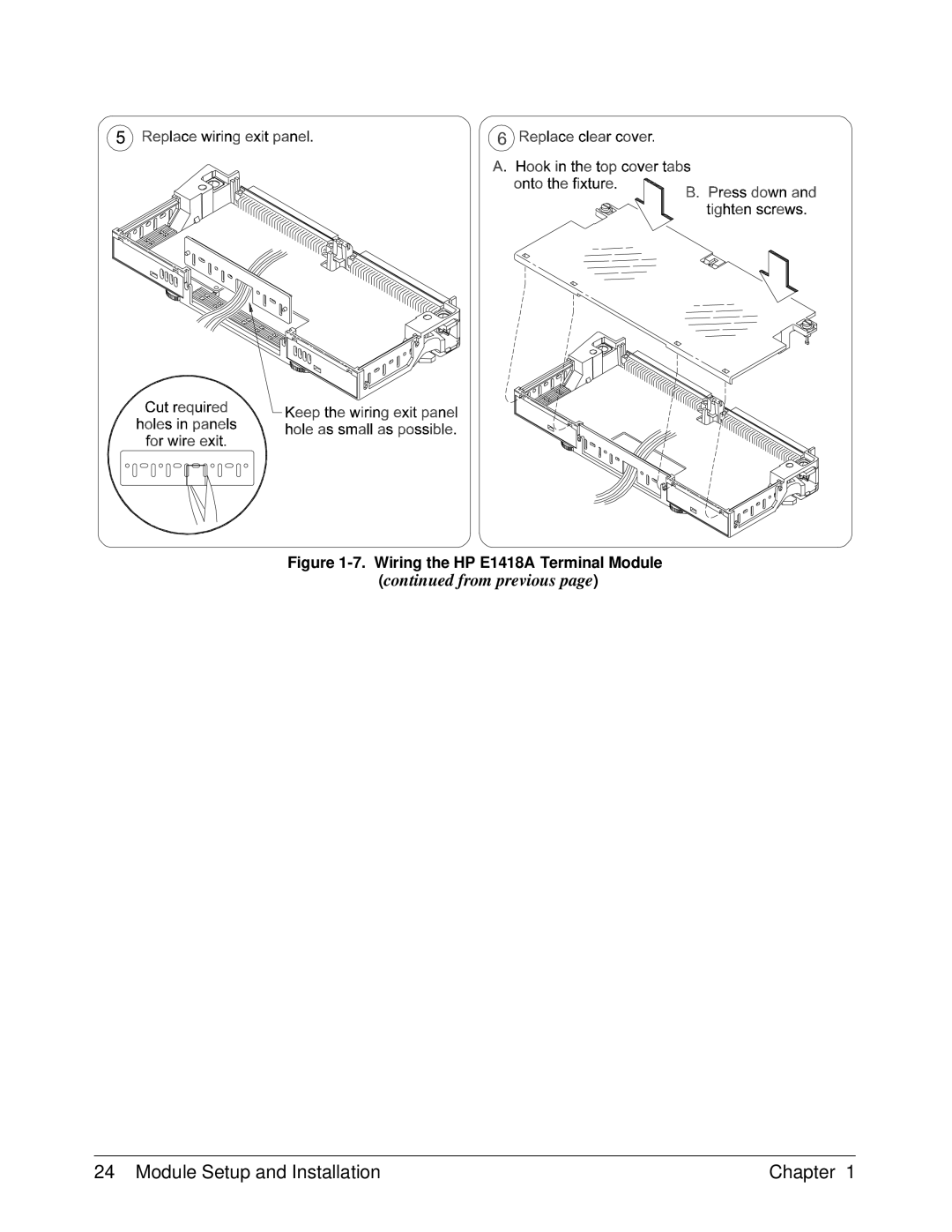 HP E1418A manual From previous 