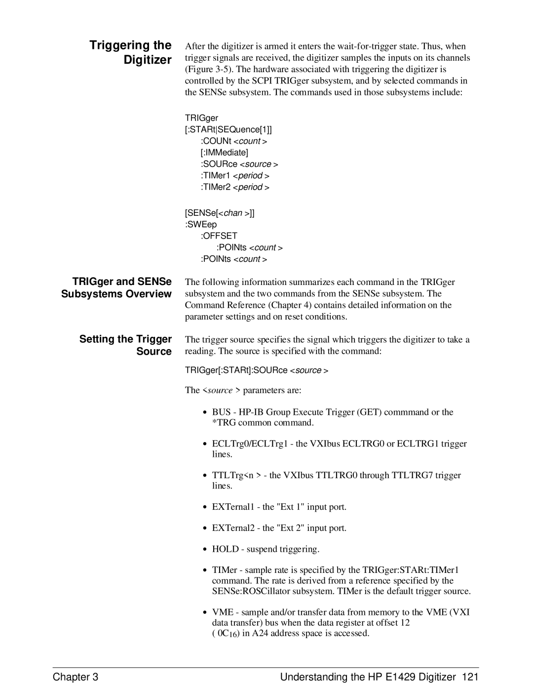 HP E1429A manual Triggering Digitizer, Offset 