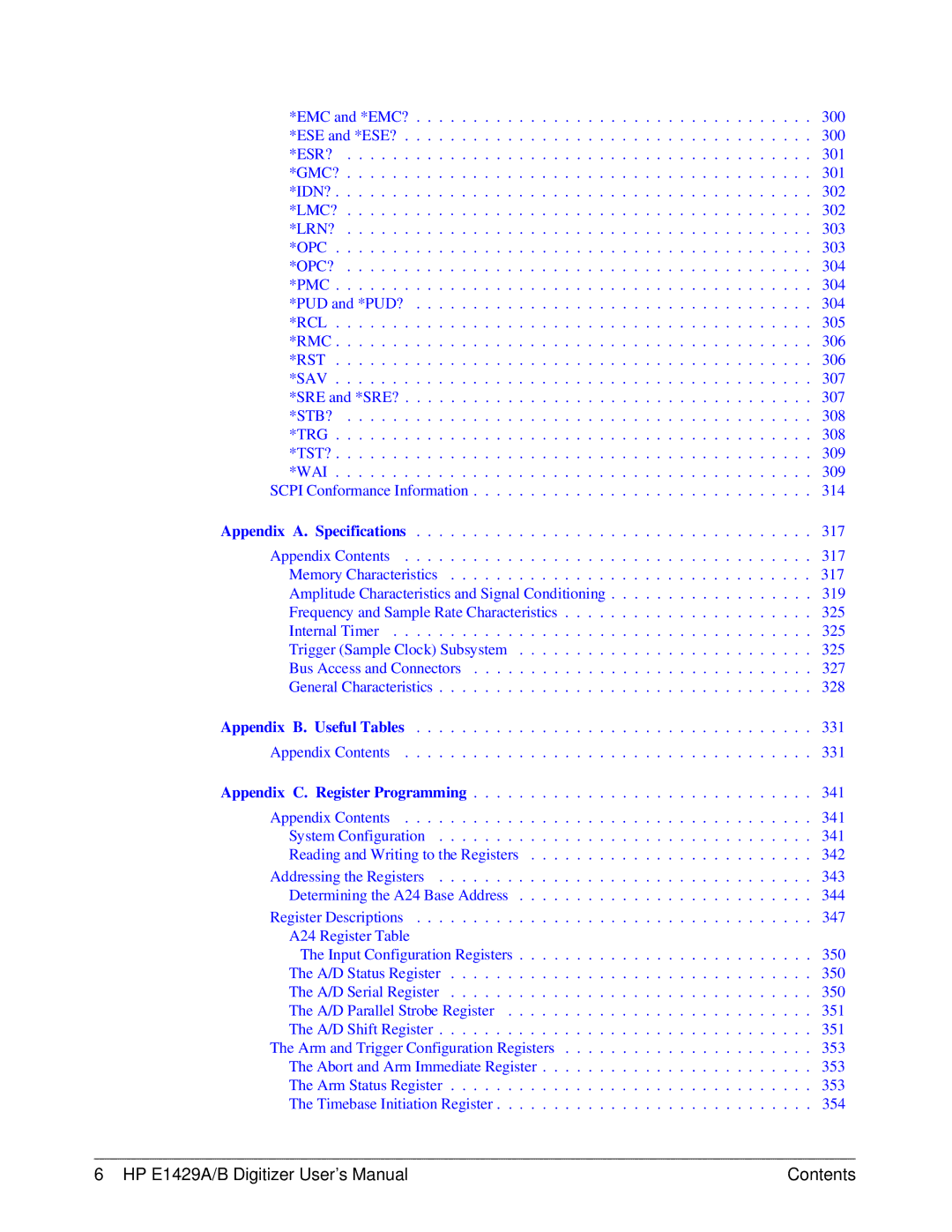 HP E1429A manual Esr? 