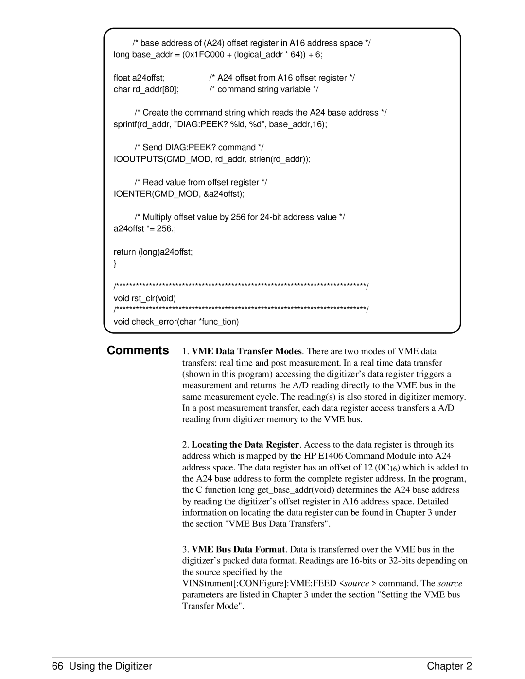 HP E1429A manual Using the Digitizer Chapter 