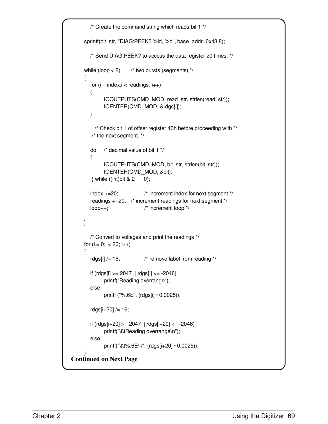 HP E1429A manual On Next 